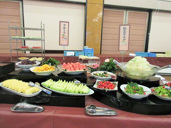 琵琶湖グランドホテルの夕食
