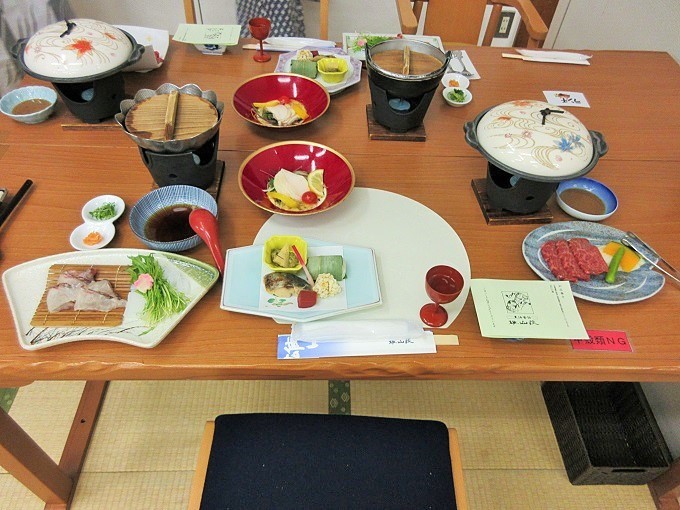 雄山荘の夕食