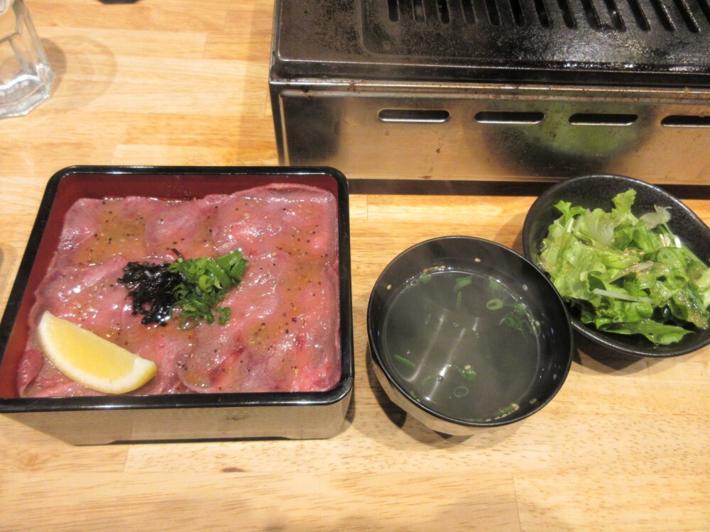 焼肉たんたんのしおタン重定食