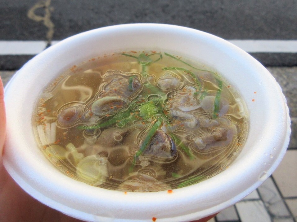 大津100円商店街、くすたろうのスープ