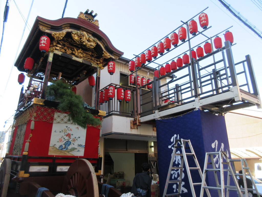 大津祭の孔明祈水山