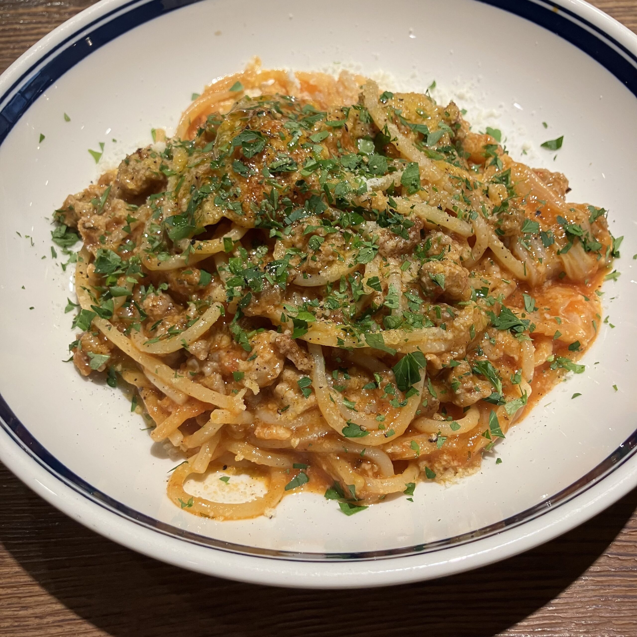 メヌディオッジのパスタ